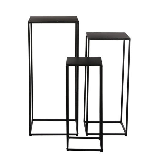 Quinty Bijzettafel Vierkant Set van 3