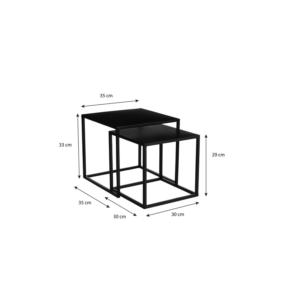 Goa Bijzettafel Set van 2 - Small