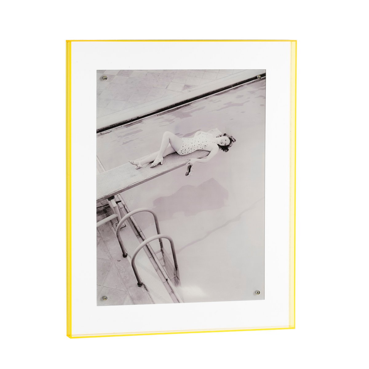 Diver in Yellow Wanddecoratie