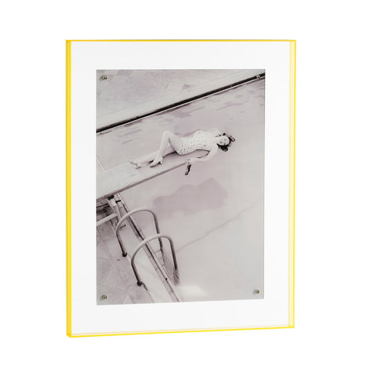 Diver in Yellow Wanddecoratie