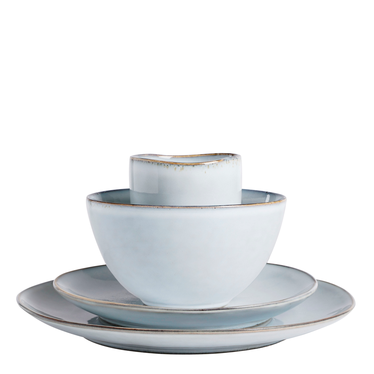 Tabo Serviesset 4 Persoons - Grijs/Blauw