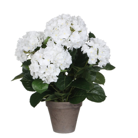 Hortensia Kunstplant - Wit