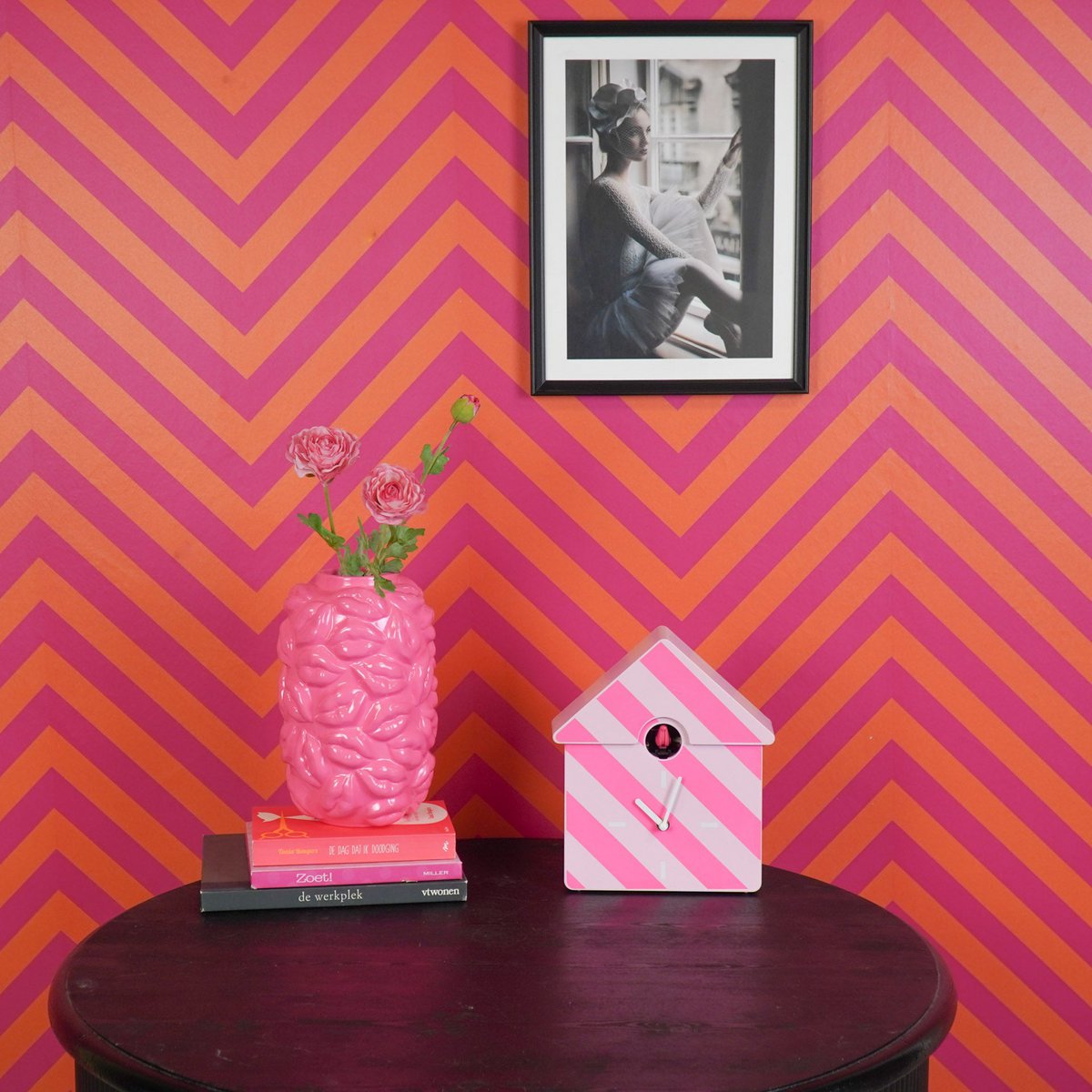 Cuckoo Klok – Dubbel Roze