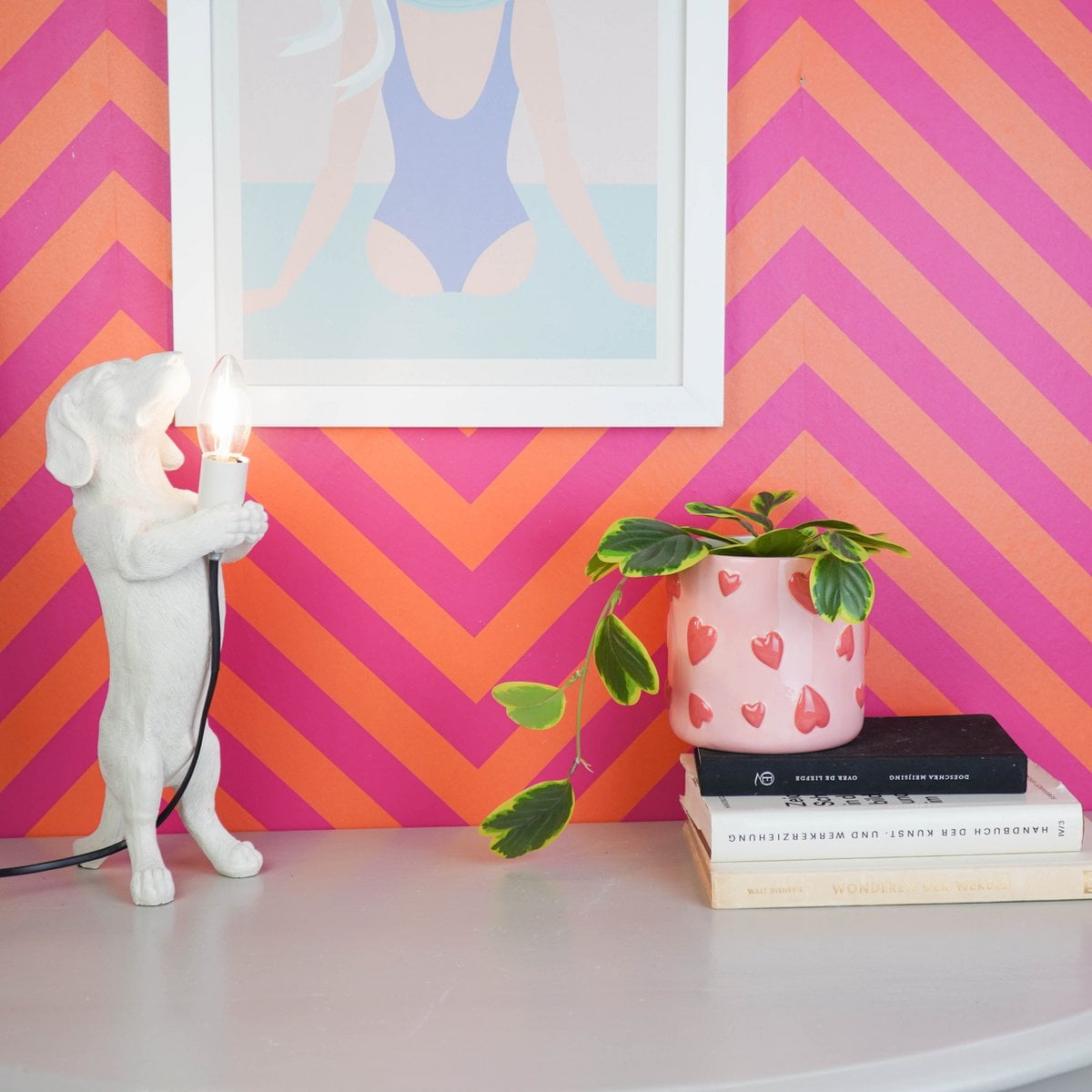 Love Bloempot - Roze & Rood - Klein