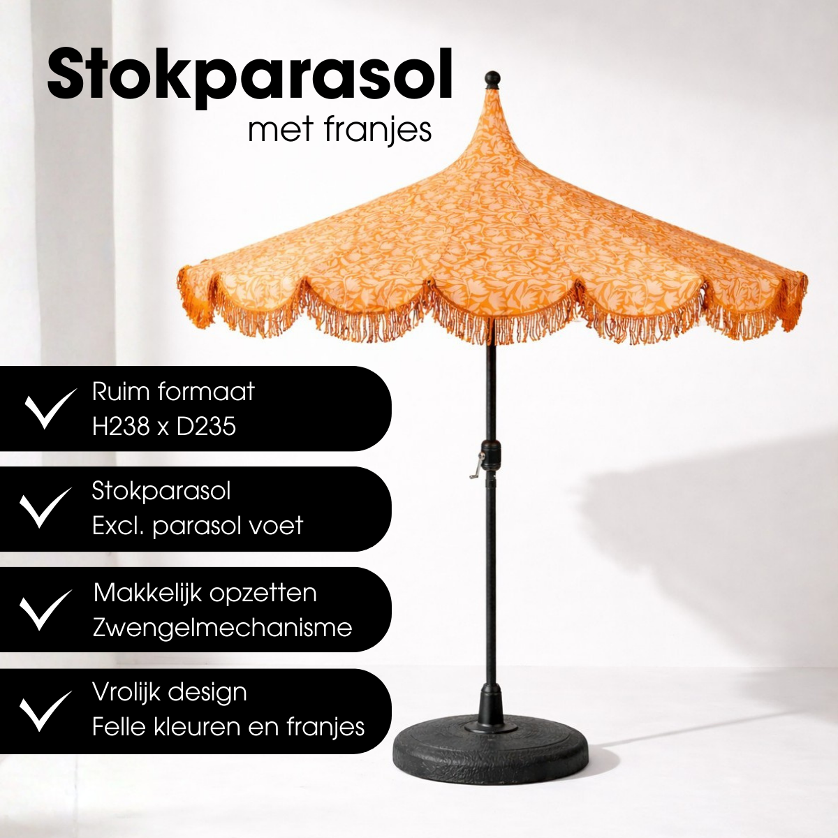 Kelly Parasol - Oranje