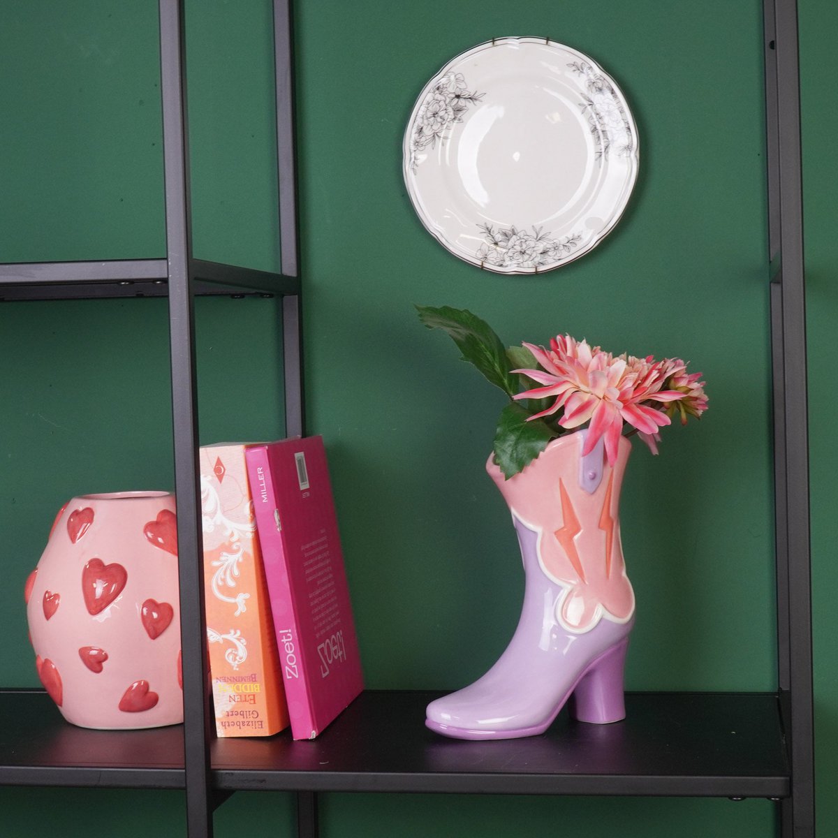 Kiss Me Boot Vaas - Lila & Roze