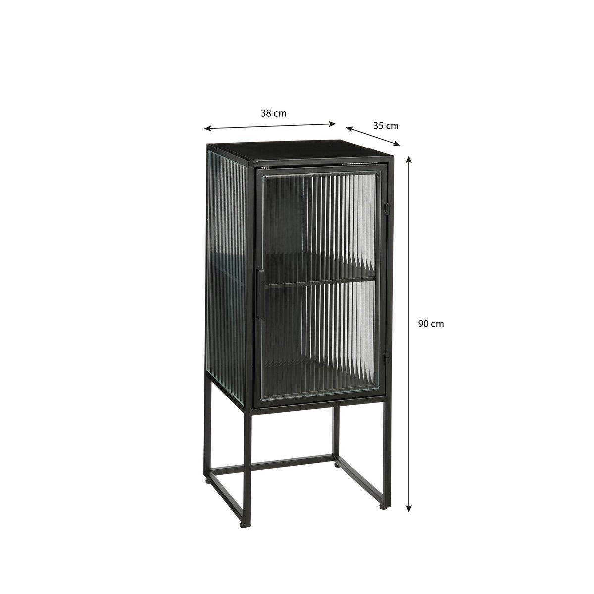 Clifton Wandkast Large - Zwart