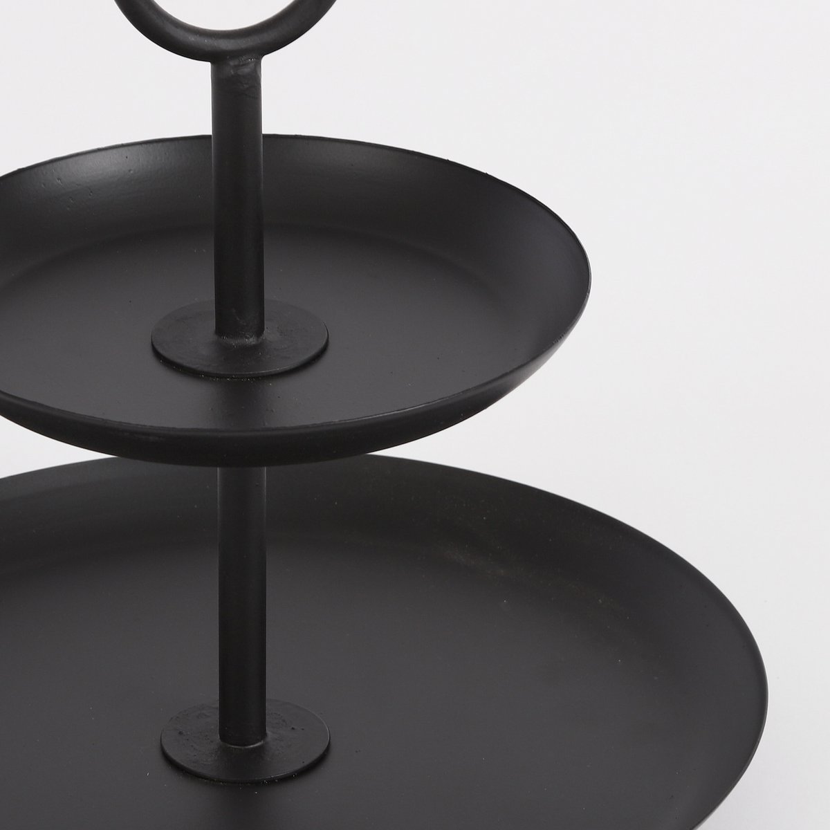 Rama Etagere 2 Laags Ovaal - Zwart