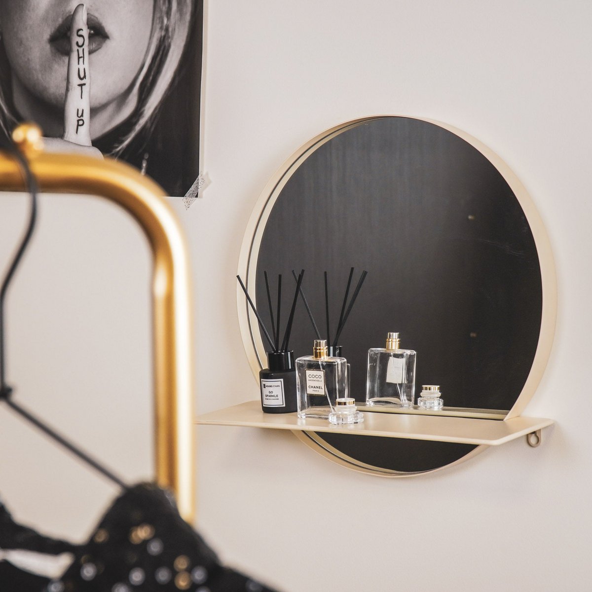 Halo Shelf Spiegel - Zand