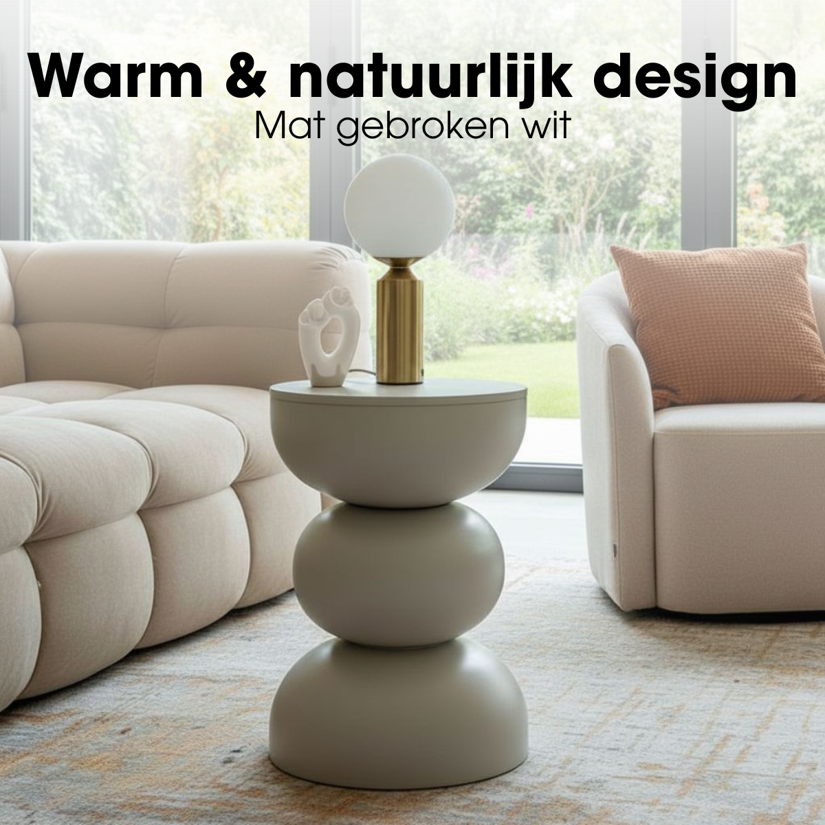 Luna Bijzettafel - Wit