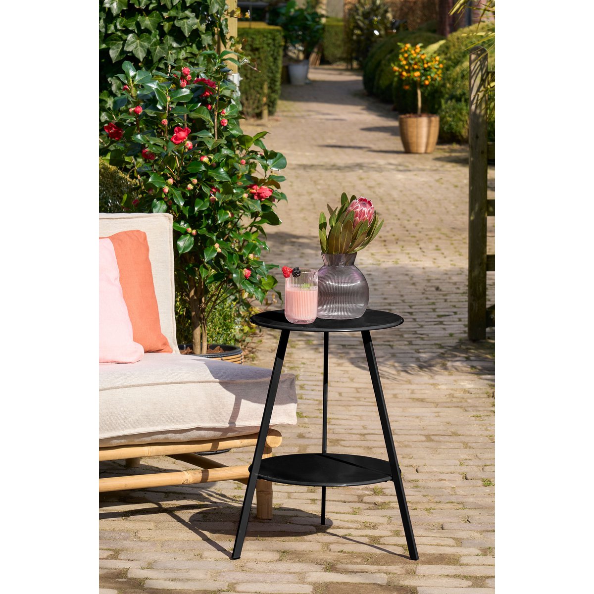 Seatle Bijzettafel - Dubbel - Zwart