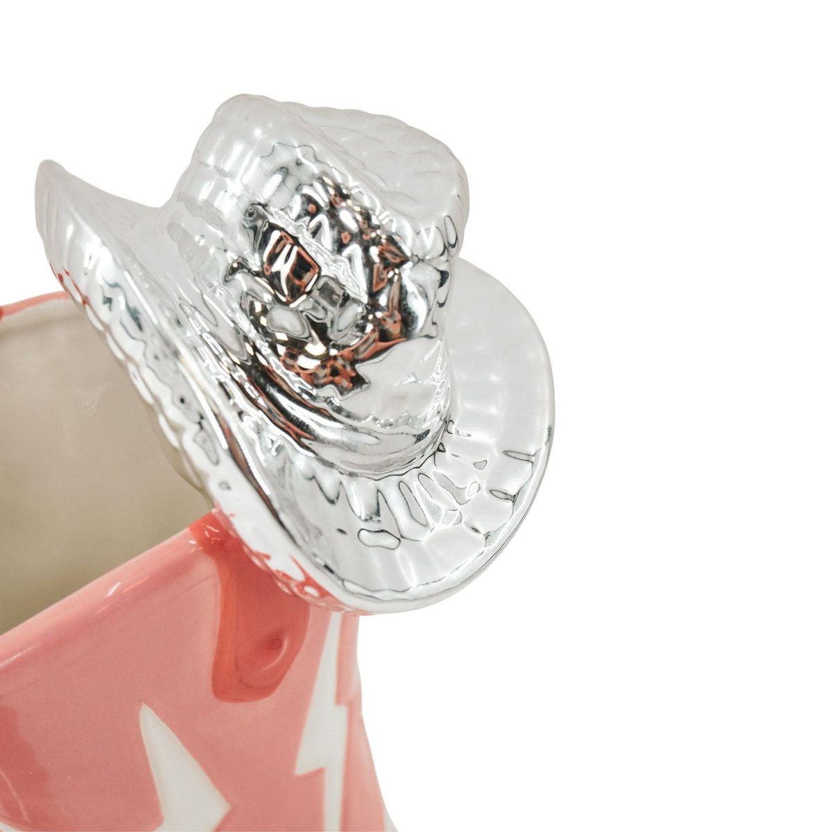 Kiss Me Boot Vaas - Roze met Hoed