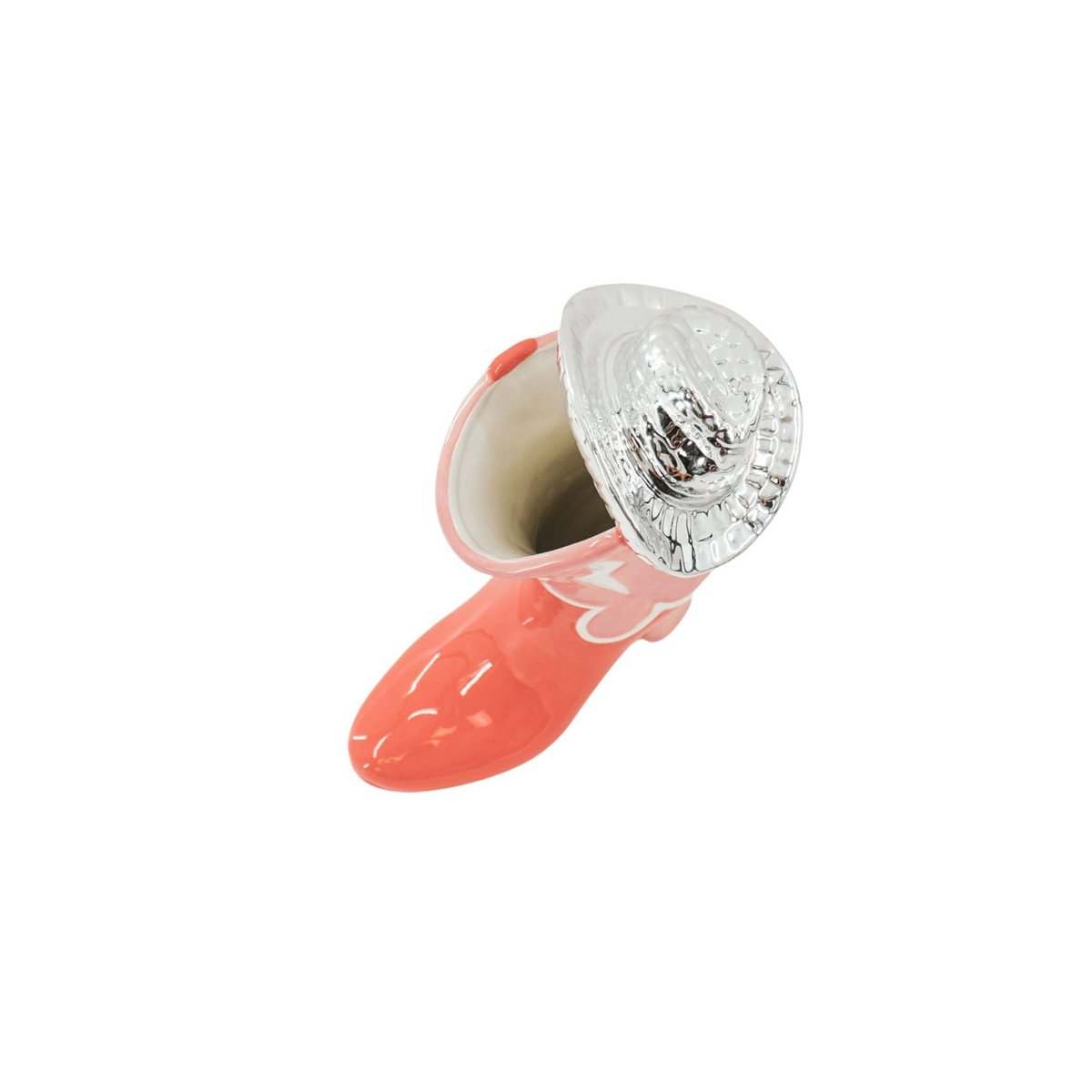Kiss Me Boot Vaas - Roze met Hoed