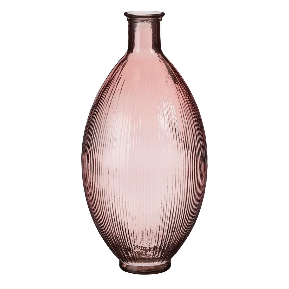 Firenza Ovale Fles Vaas Lichtroze