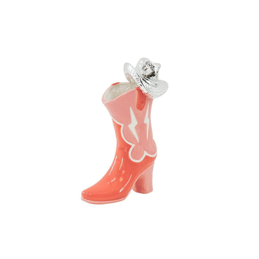 Kiss Me Boot Vaas - Roze met Hoed