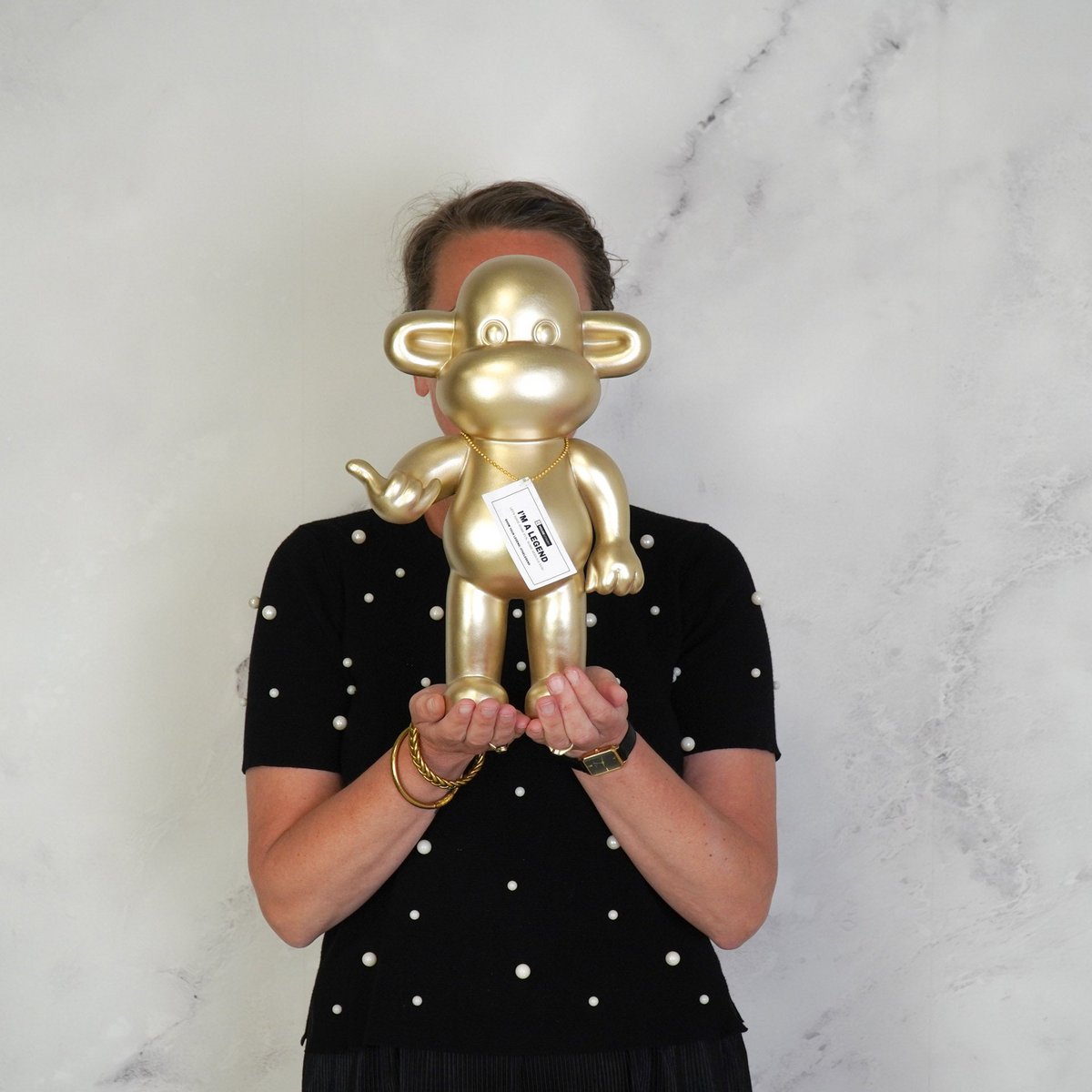 The Legend Monkey - Hang Loose - Goud - Medium