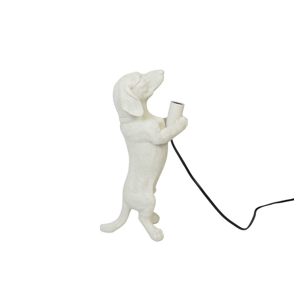 Dachshund Tafellamp - Creme