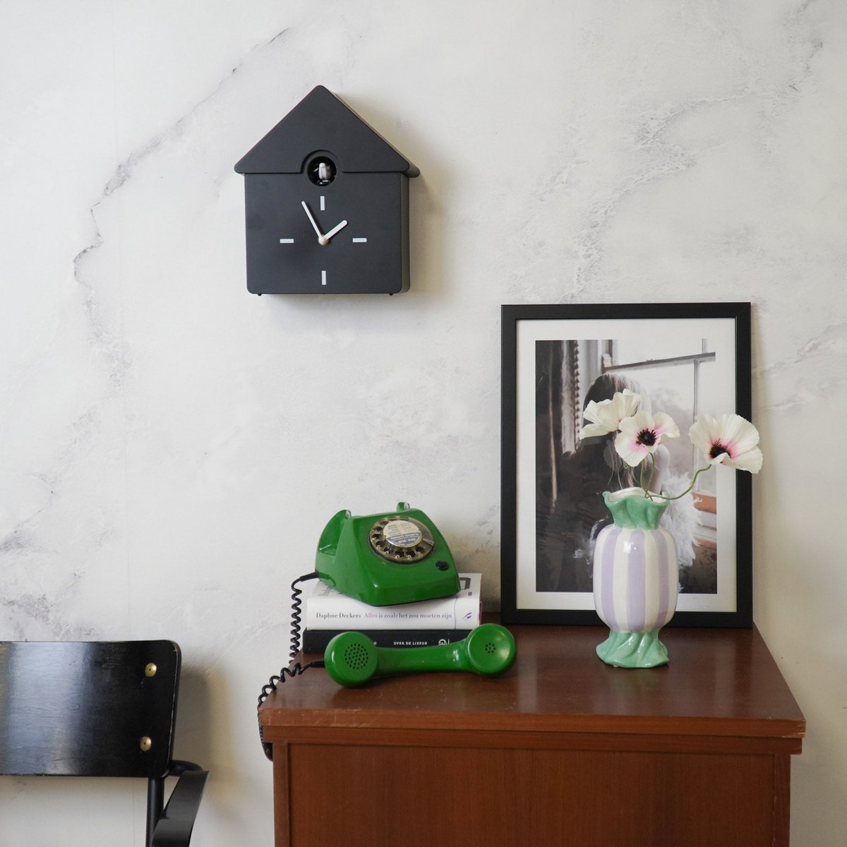 Cuckoo Klok – Zwart