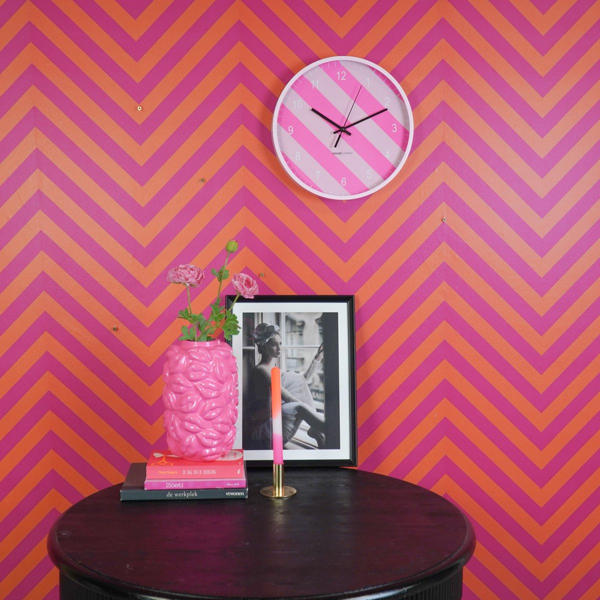Stripe Mood Klok