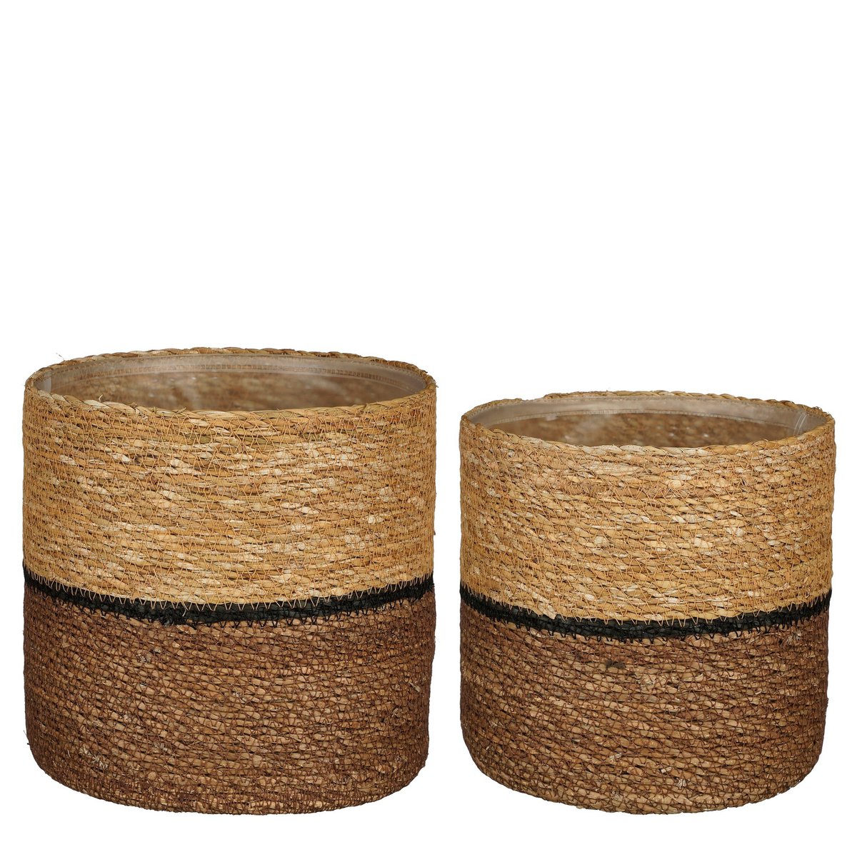 Damian Plantenmand Set van 2 - Bruin