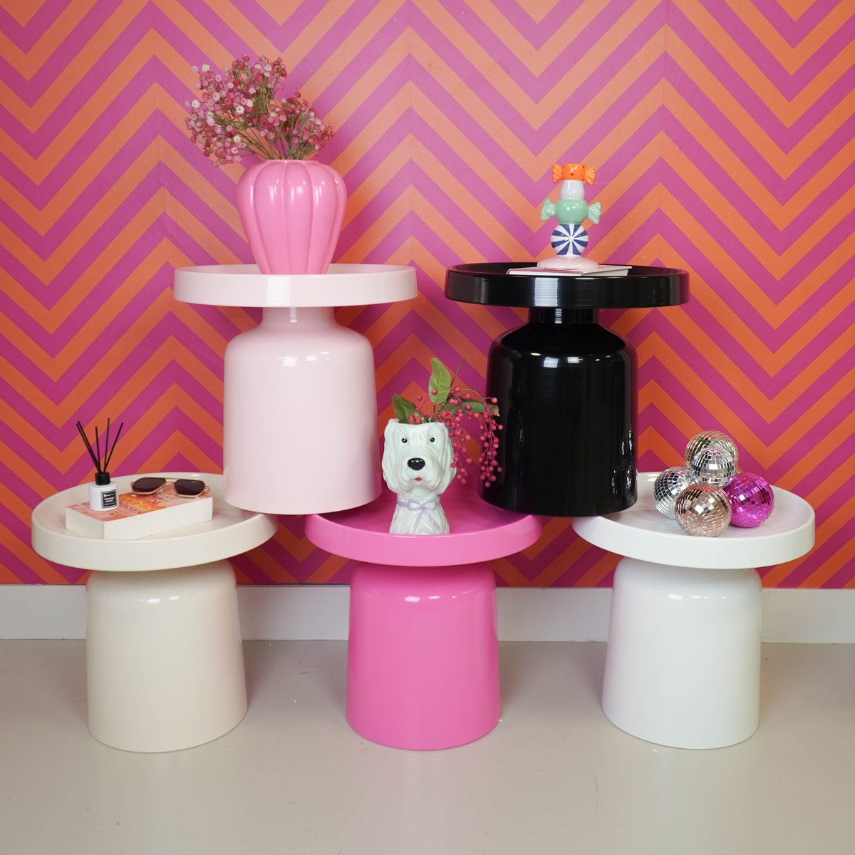 Pawn Play Bijzettafel - Neon Roze