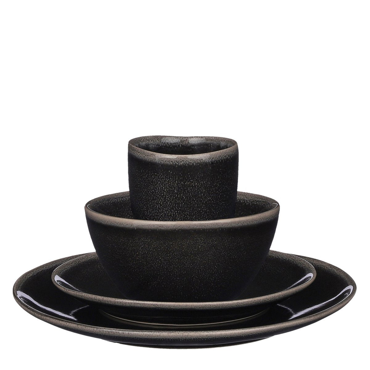 Tabo Serviesset 4 Persoons - Zwart