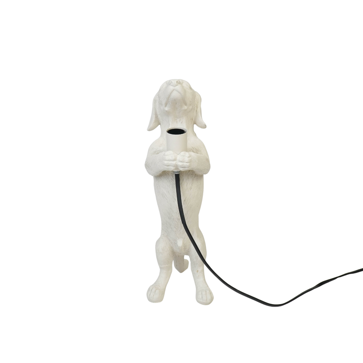 Dachshund Tafellamp - Creme