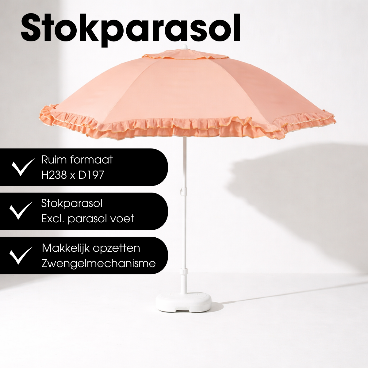 Luna Parasol - Perzik