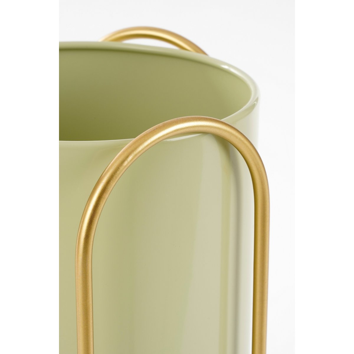 Donau Bloempot op Standaard - Set van 2 - Groen