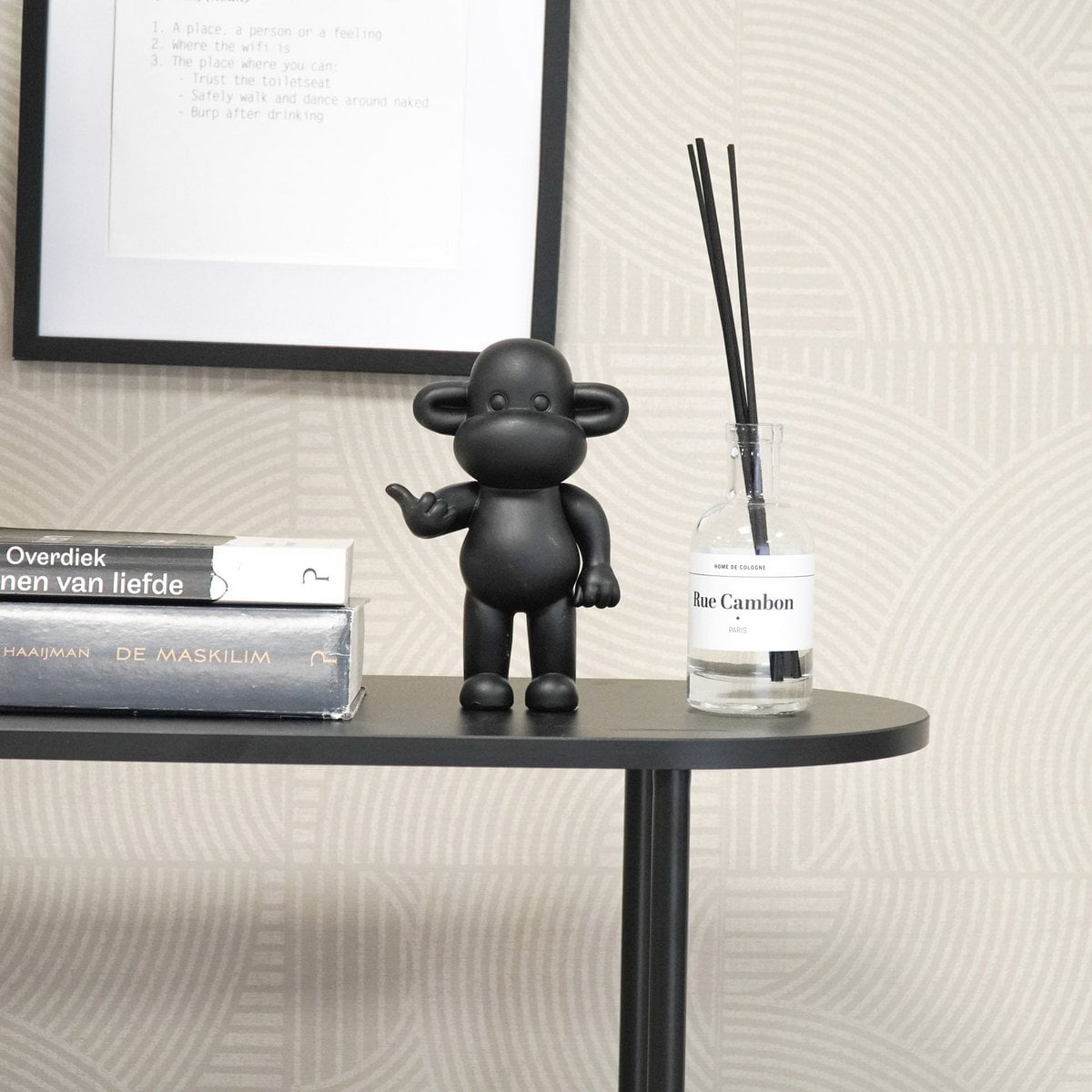 The Legend Monkey - Hang Loose - Zwart - Klein