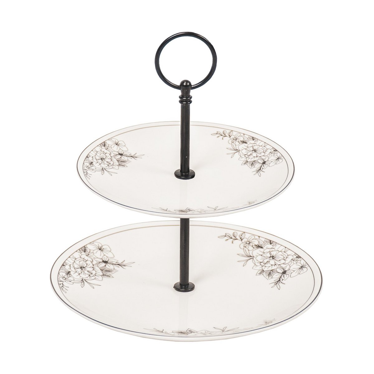 Maison Noir Etagere - Flowers