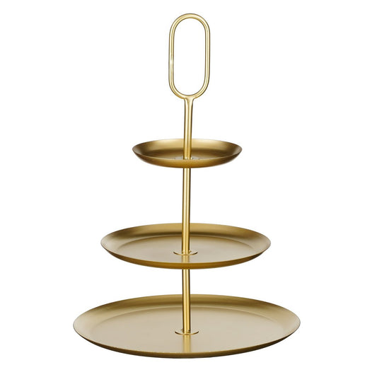 Rama Etagere 3 Laags Ovaal Goud