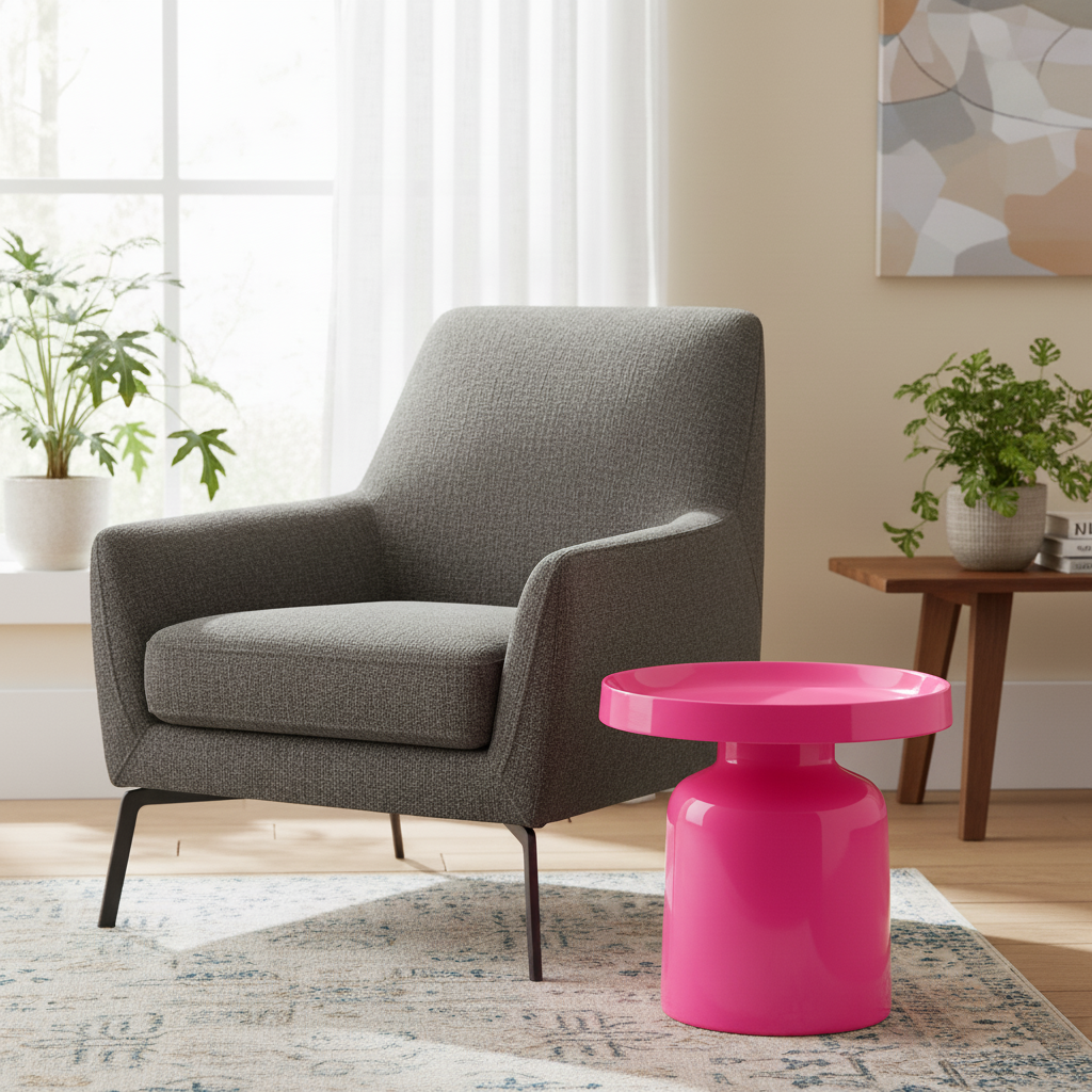 Pawn Play Bijzettafel - Neon Roze