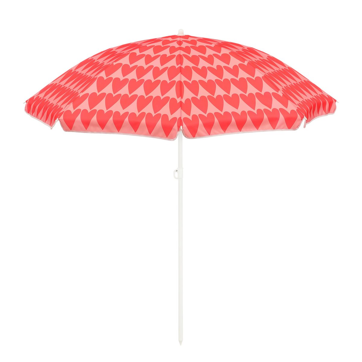 Heart Strandparasol Roze