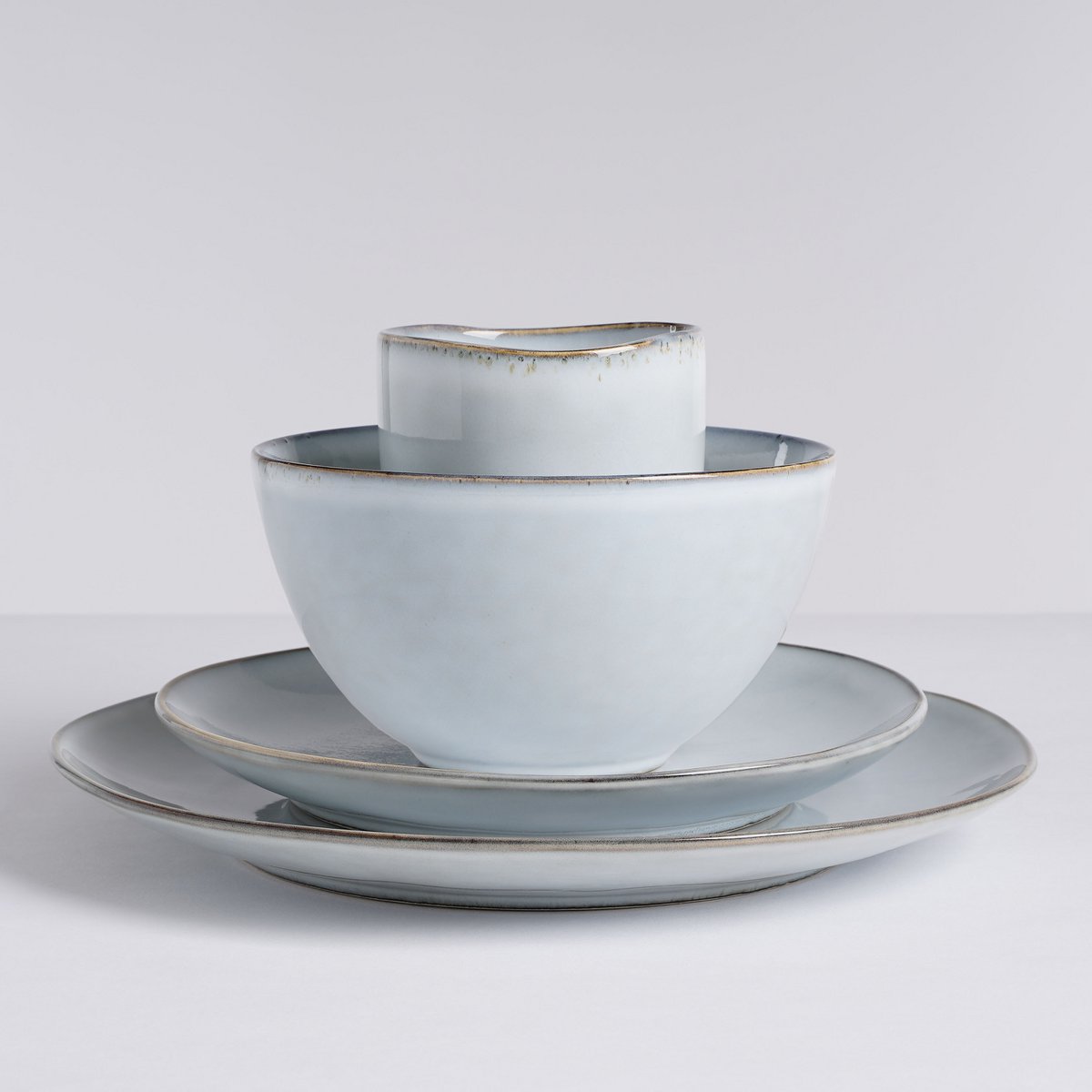 Tabo Serviesset 4 Persoons - Grijs/Blauw