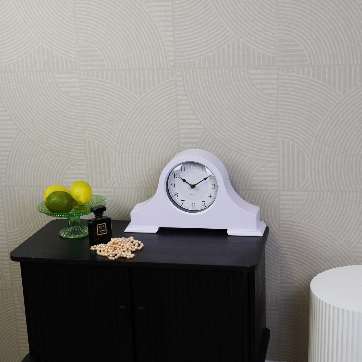 Retro Muse Mantel Klok - Lila