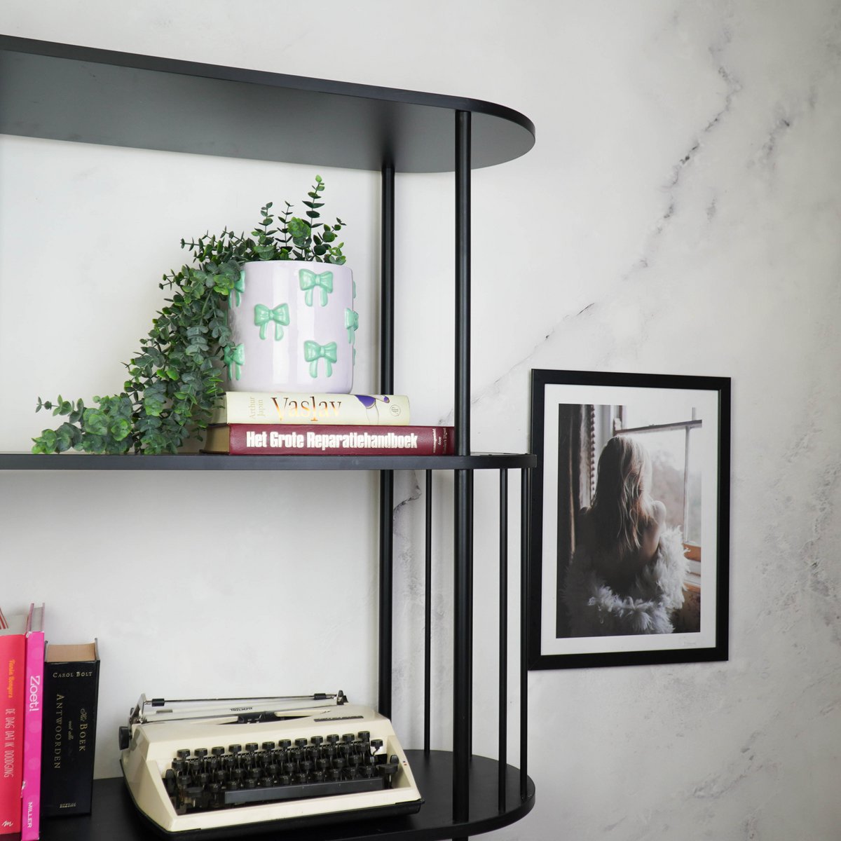 Strik Bloempot - Klein - Lila & Mint