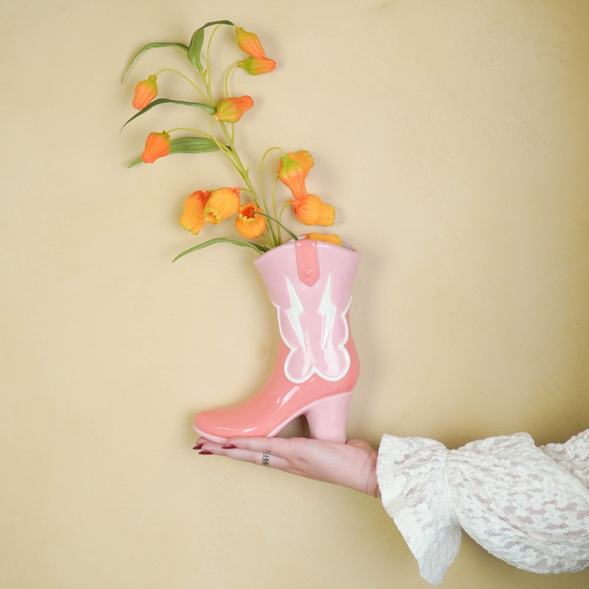 Kiss Me Boot Vaas - Roze