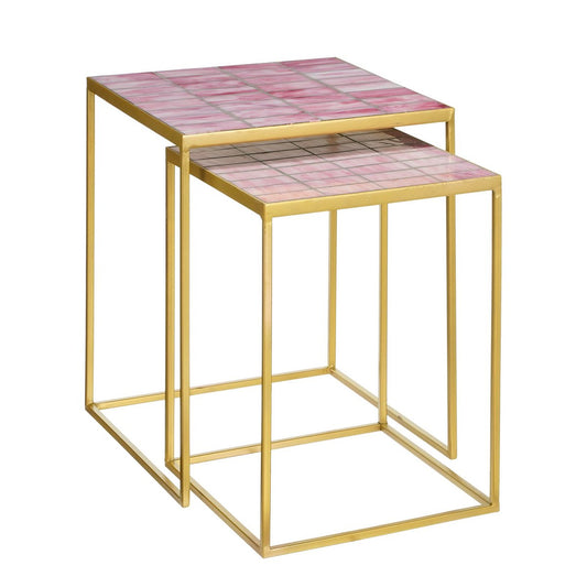 Aaron Bijzettafel Roze