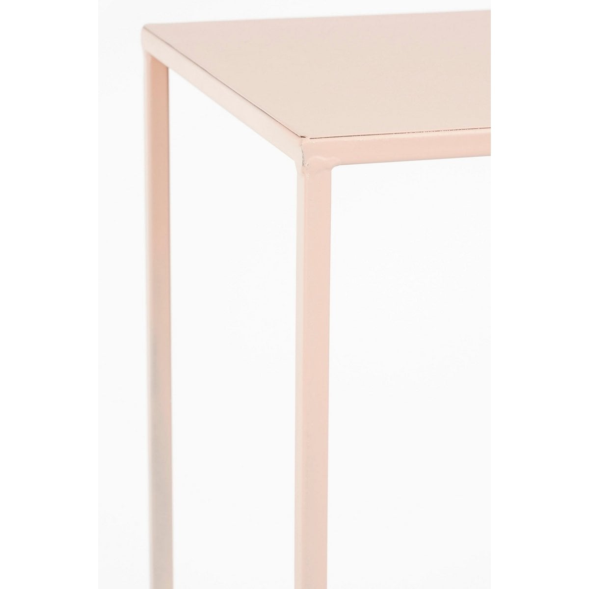 Quinty Bijzettafel Vierkant Set van 3 - Roze