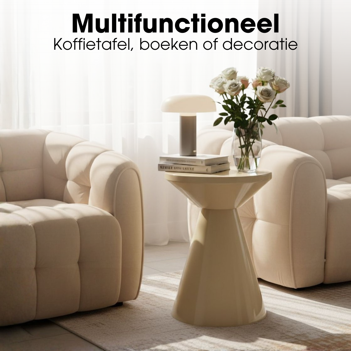 Jim Bijzettafel - Beige