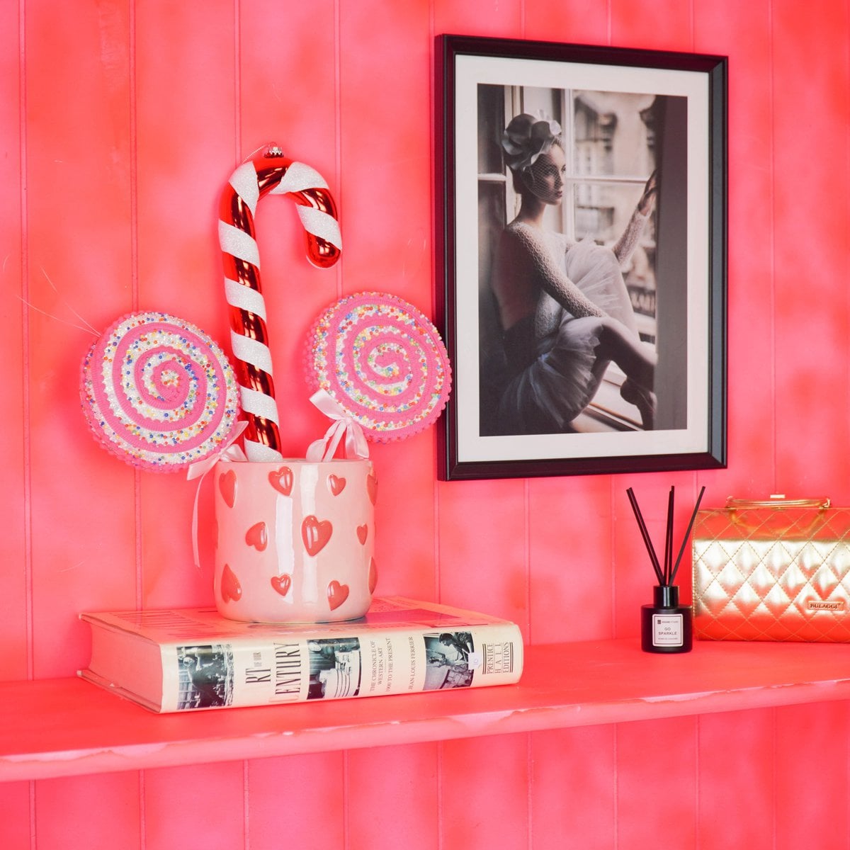Love Bloempot - Roze & Rood - Klein