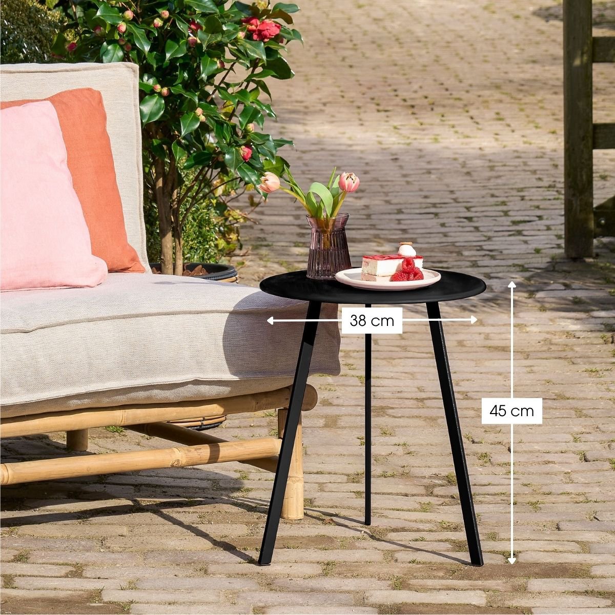Seatle Bijzettafel Large - Lang - Zwart