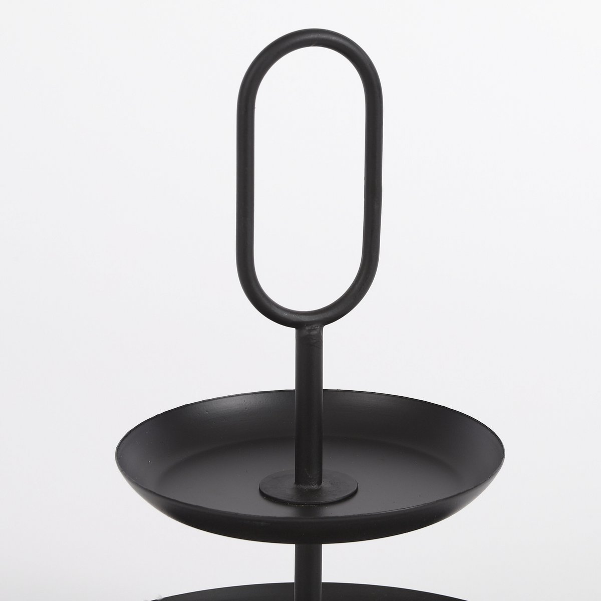 Rama Etagere 2 Laags Ovaal - Zwart