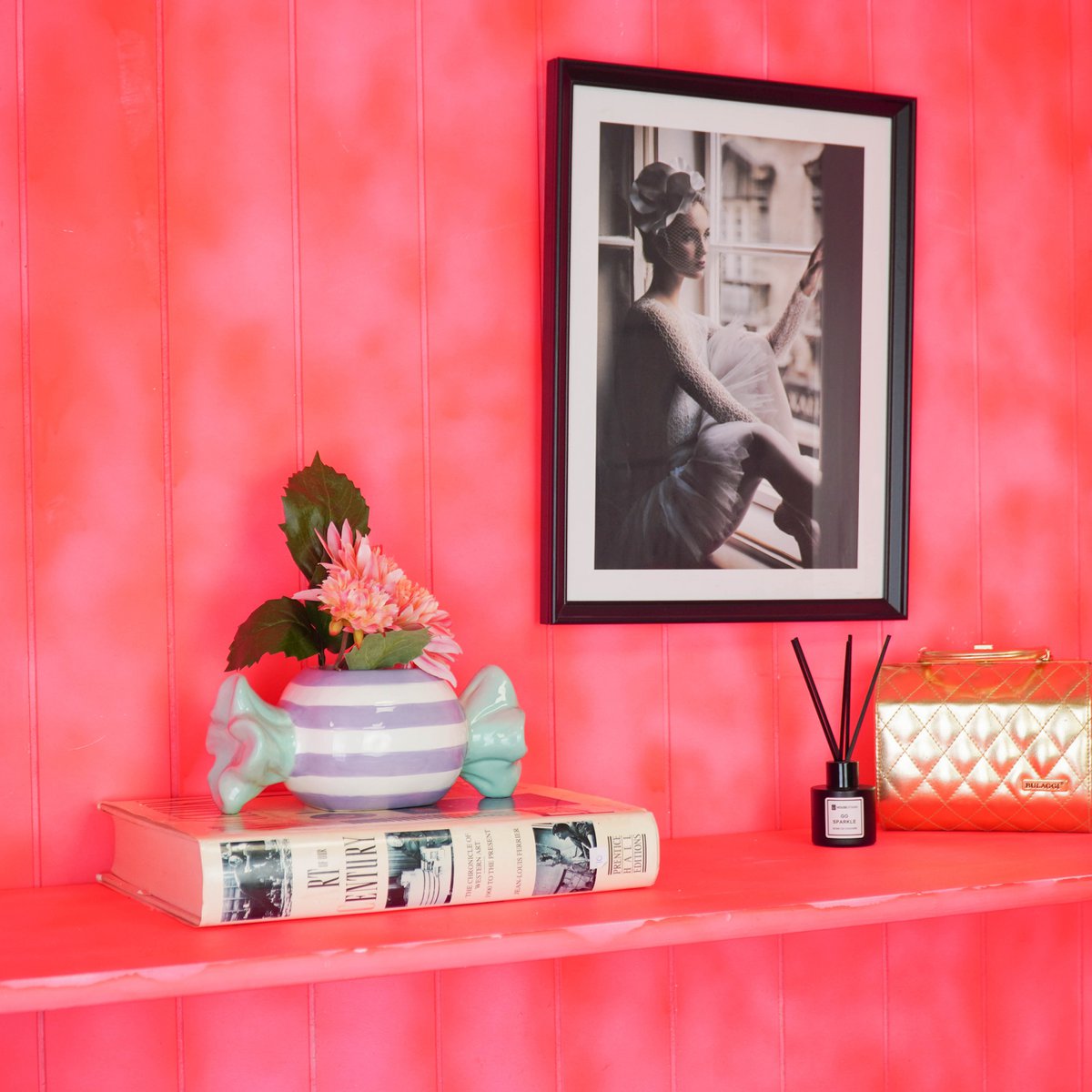 Candy Bloempot - Lila & Groen