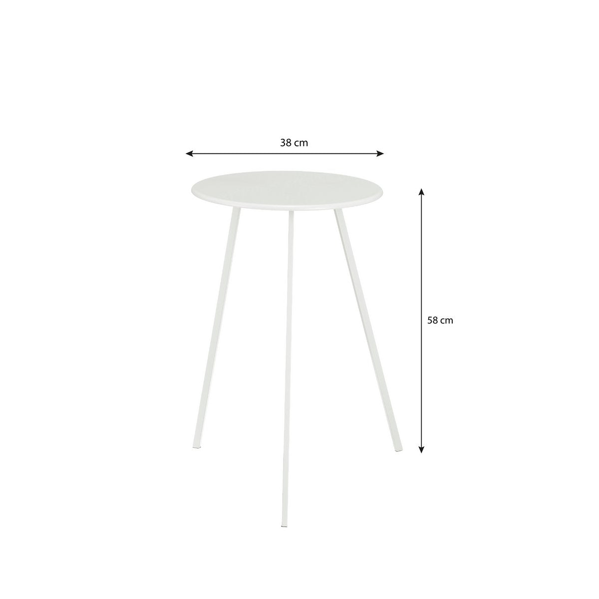 Seatle Bijzettafel - Lang - Wit