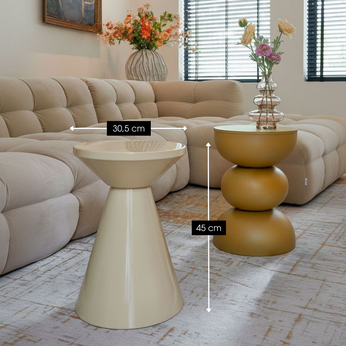 Jim Bijzettafel - Beige