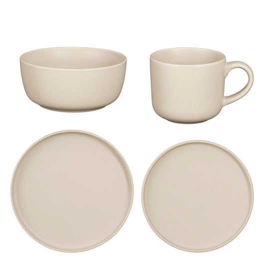Ozzu Serviesset 4 Persoons Taupe