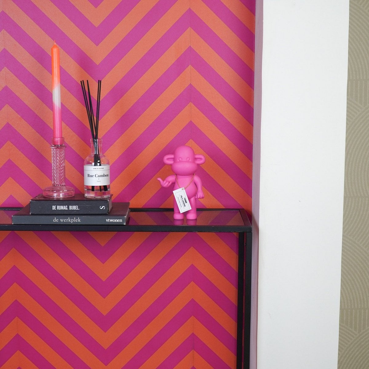 The Legend Monkey - Hang Loose - Roze - Klein