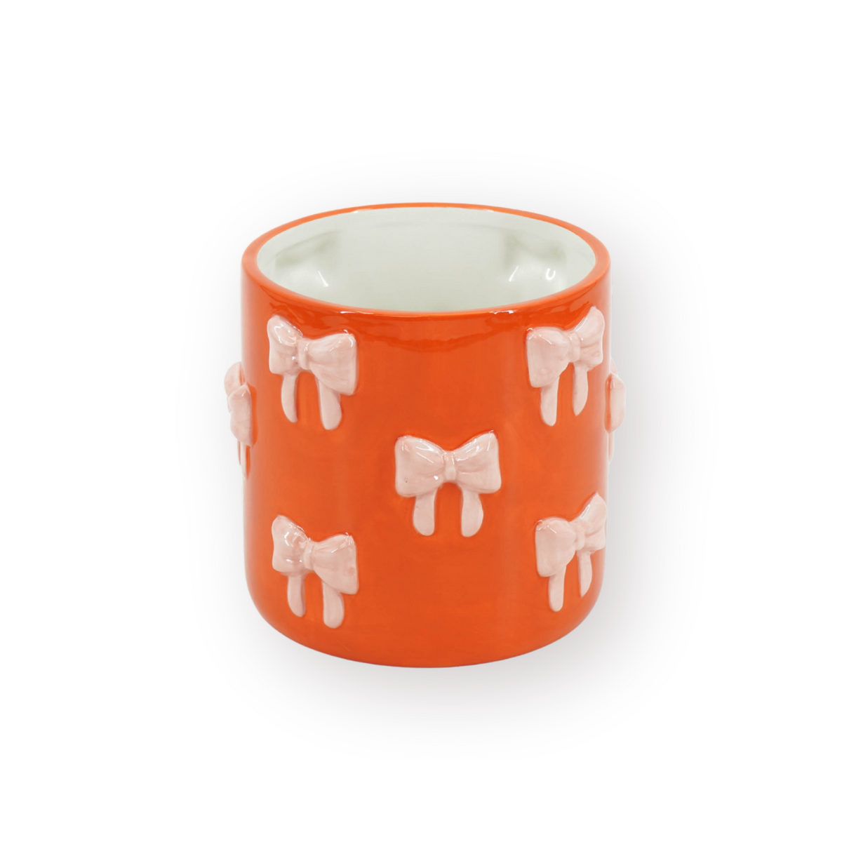 Strik Bloempot - Klein - Oranje & Roze